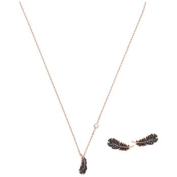 Zestaw SWAROVSKI • Naughty Set, Black, Rose-gold tone plated  5506761