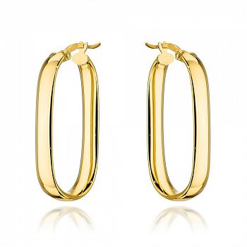 Kolczyki złote gładkie owale FUG7-17-K01256-2