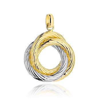 Zawieszka złota plecione kółko FUG6-31-Z00573-2