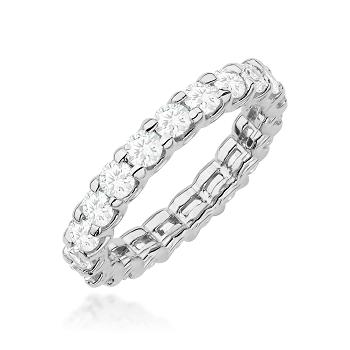 Pierścionek zaręczynowy z białego złota z brylantami