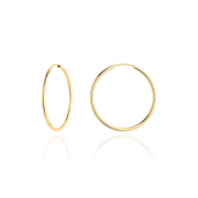 Kolczyki złote kółka lekkie 2,2cm FUG7-30-K00987-2