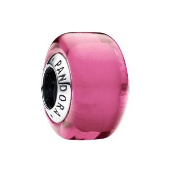 Charms Pandora z różowego szkła Murano 793107C00 GRAWER GRATIS