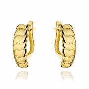 Kolczyki złote zdobione prostokąty FUG7-31-K01554-2