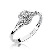 Pierścionek zaręczynowy z brylantami 0.20