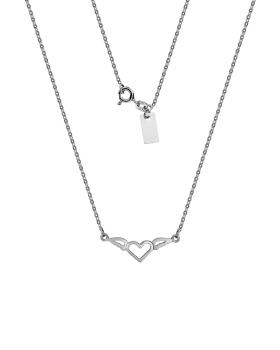 Naszyjnik celebrytka srebrna serce 003/NS