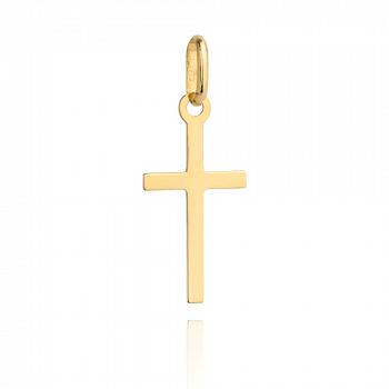 Złoty krzyżyk klasyczny gładki FUG4-15-C00095-2
