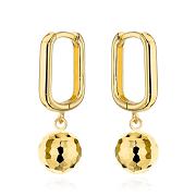 Kolczyki złote diamentowane kulki wiszące FUG7-K01788-585