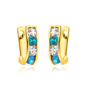 Kolczyki złote z cyrkoniami XFZ0047N