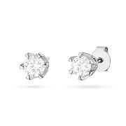 Kolczyki z białego złota z diamentami laboratoryjnymi FKO220-B585-LD0.60