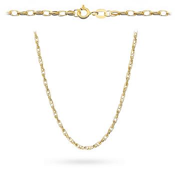 Naszyjnik złoty podwójne owalne rolo FUG3-38-N00600-2