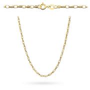 Naszyjnik złoty podwójne owalne rolo FUG3-38-N00600-2