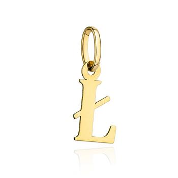 Zawieszka złota literka Ł duża FUGŁ6-20-Z00575-2