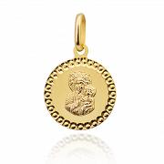 Medalik z żółtego złota Matka Boska Częstochowska FUG5-15-M00079-2