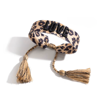 Bransoletka damska sznurek panterka love FUGJDB0207009
