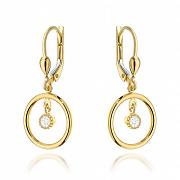 Kolczyki złote kółeczka z cyrkoniami FUG7-17-K01549-2