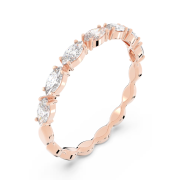 Pierścionek Swarovski • Vittore Marquise Ring, White, Rose gold plating 5366583