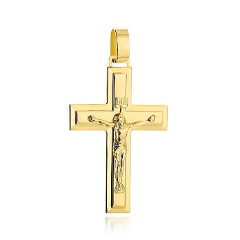 Złoty krzyżyk wizerunek Pana Jezusa FUG4-15-C00129-2