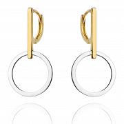 Kolczyki złote koła na gładkim zapięciu FUG7-17-K00624-2