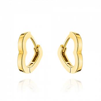 Kolczyki złote kontur serca FUG7-37-K01559-2