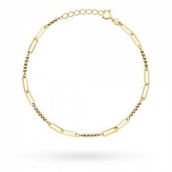 Bransoletka złota ogniwa i kulki FUG2-17-B00798-2