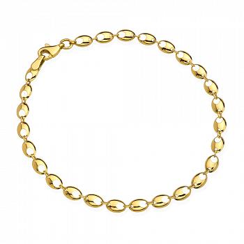 Bransoletka z żółtego złota owalna FUG2-17-B00483-2