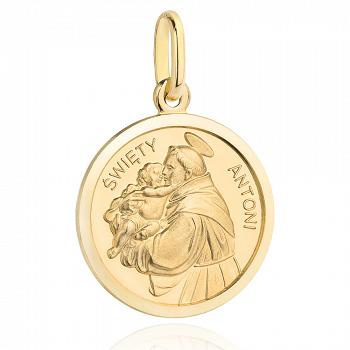 Medalik złoty św. Antoni FUG5-9-M00106-2
