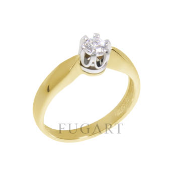 Pierścionek zaręczynowy z brylantem 0.25
