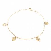 Bransoletka celebrytka złota koniczynka FUG1517-63200