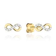 Kolczyki złote nieskończoność FUG7-K01752-585