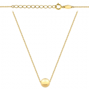 Naszyjnik złoty gładka kulka 45cm FUG3-17-N00401-2