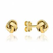 Kolczyki złote plecione FUG7-17-K01285-2