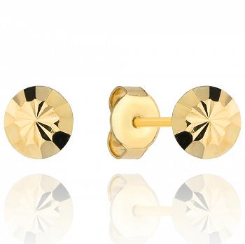 Kolczyki złote kółeczka diamentowane FUG7-17-K00724-2