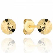 Kolczyki złote kółeczka diamentowane FUG7-17-K00724-2