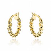 Kolczyki złote kółka zakręcane FUG7-17-K01513-2