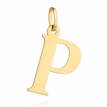 Zawieszka złota literka P duża FUG6-20-Z00218-2