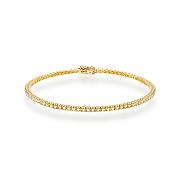 Złota bransoletka z diamentami laboratoryjnymi FB031-585-LD0.45