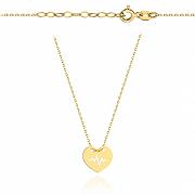 Naszyjnik złoty pełne serce i linia życia FUG3-25-N00415-2