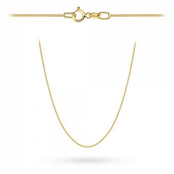 Złoty łańcuszek Pancerka gładka 50cm FUG1-38-L00134-2