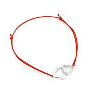 Bransoletka sznurkowa serca 189/SBSZ