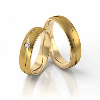 Obrączki ślubne żółte złoto 5mm próba 333 • XFS258