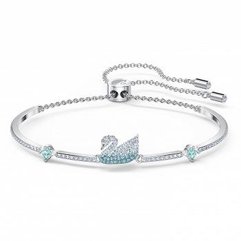Bransoletka SWAROVSKI • Iconic Swan Bangle, Blue 5549312 