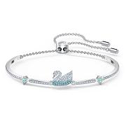Bransoletka SWAROVSKI • Iconic Swan Bangle, Blue 5549312 