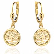 Kolczyki złote drzewko szczęścia FUG7-17-K00701-2