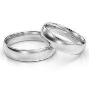 Obrączki ślubne klasyczne białe złoto 3mm próba 333 półokrągłe  • XFSB10004/3