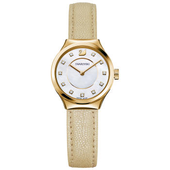 Zegarek Swarovski • DREAMY WATCH, LEATHER STRAP, YELLOW, GOLD TONE 5213746