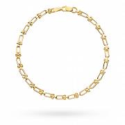 Bransoletka złota splecione ogniwa i kulki FUG2-17-B00794-2