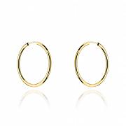 Kolczyki złote kółka 2,5cm FUG7-33-K00967-2