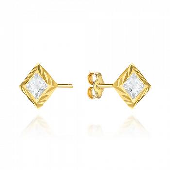 Kolczyki złote z cyrkoniami FUG7-34-K01526-2