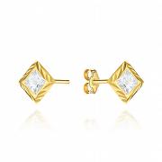 Kolczyki złote z cyrkoniami FUG7-34-K01526-2