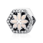 Charms Różowy kwiat  FUG0019